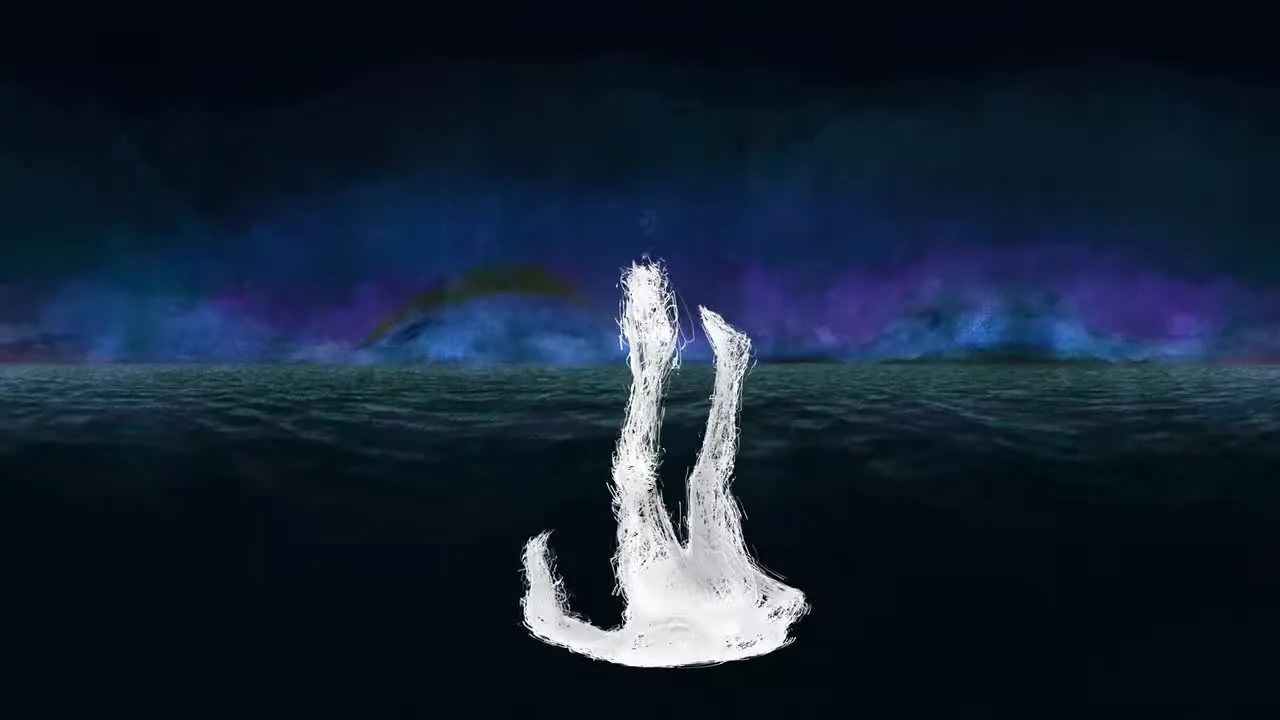 Descenso y caída al vacío sobre el horizonte marino